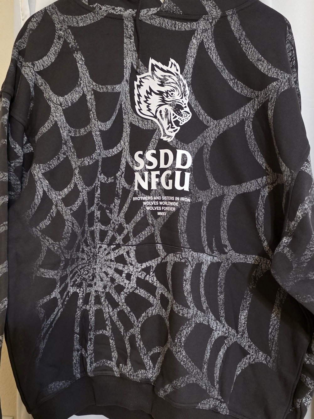 Darc Sport Darc Venom Symbiote Web Camo Hoodie Hoody Wolf Grey  XL NWT